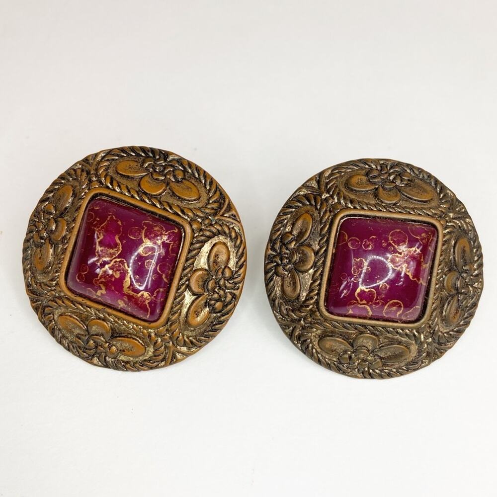 Vintage Copper Color Earrings